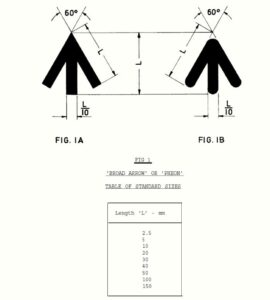 Broad-Arrow-tekening
