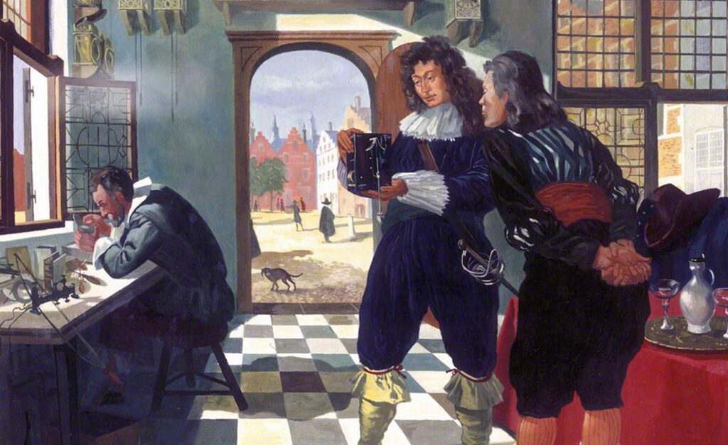 Christiaan Huygens liet het patent voor de slingerklok registreren op naam van Salomon Coster.